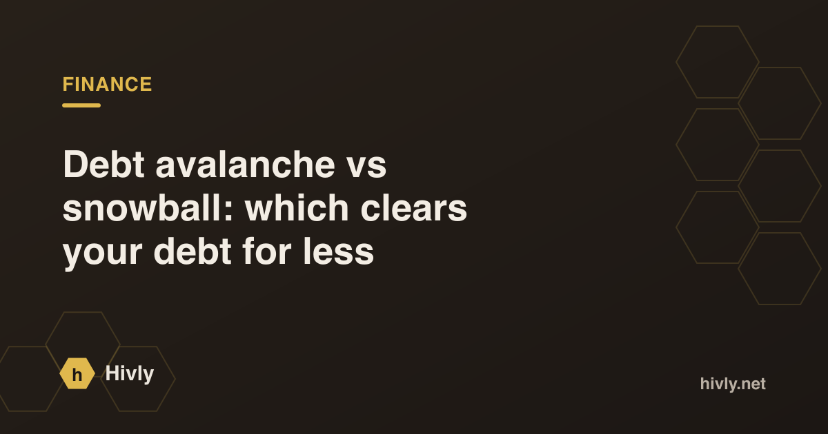 Debt avalanche vs snowball: which clears your debt for less