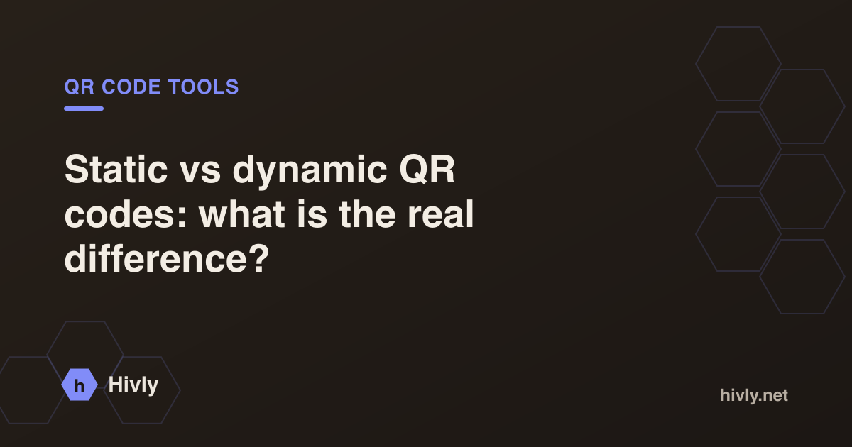 Static vs dynamic QR codes: what is the real difference?