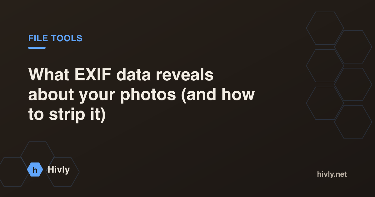 What EXIF data reveals about your photos (and how to strip it)