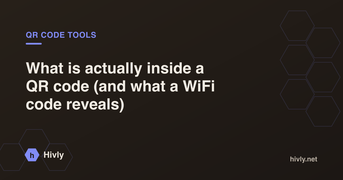 What is actually inside a QR code (and what a WiFi code reveals)